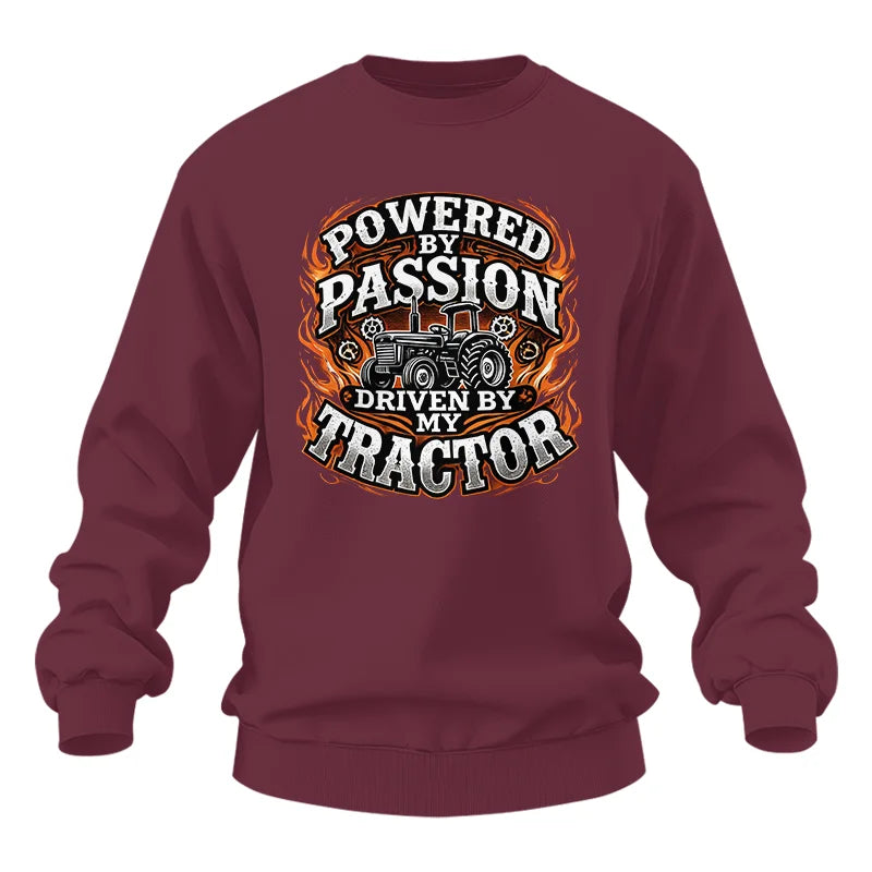 Powered By Passion Driven By My Tractor 5 - Unisex Heavy Blend™ Crewneck Sweatshirt