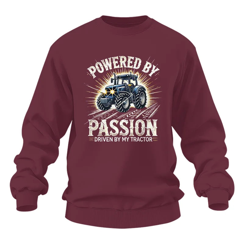 Powered By Passion Driven By My Tractor - Unisex Heavy Blend™ Crewneck Sweatshirt