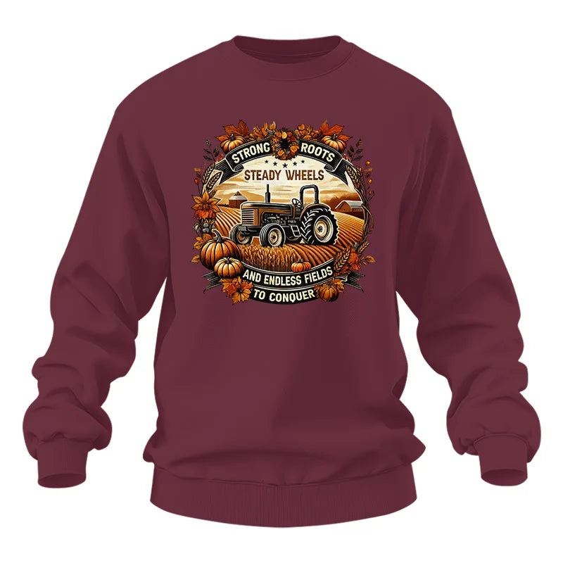 Thanksgiving Farmer Endless Fields To Conquer 1 - Unisex Heavy Blend™ Crewneck Sweatshirt