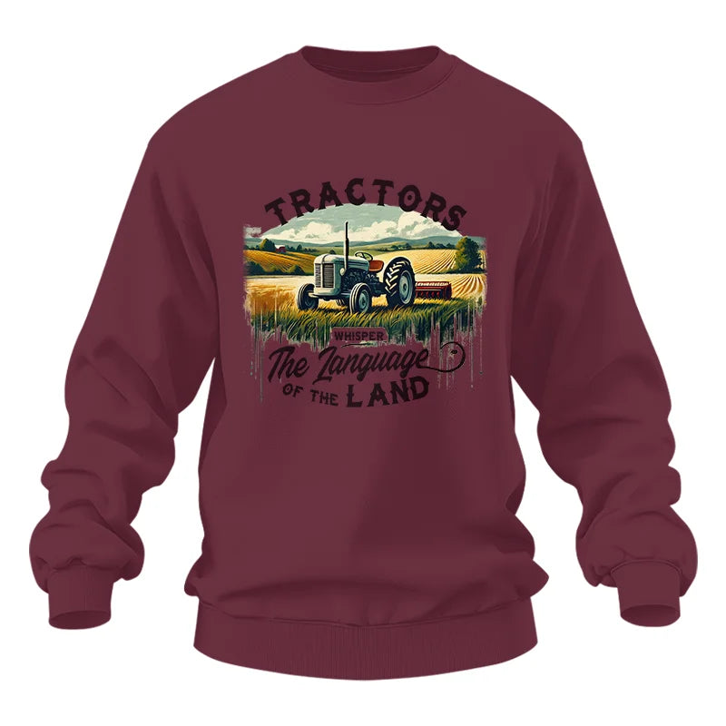 Tractors Whisper The Language Of The Land 2 - Unisex Heavy Blend™ Crewneck Sweatshirt