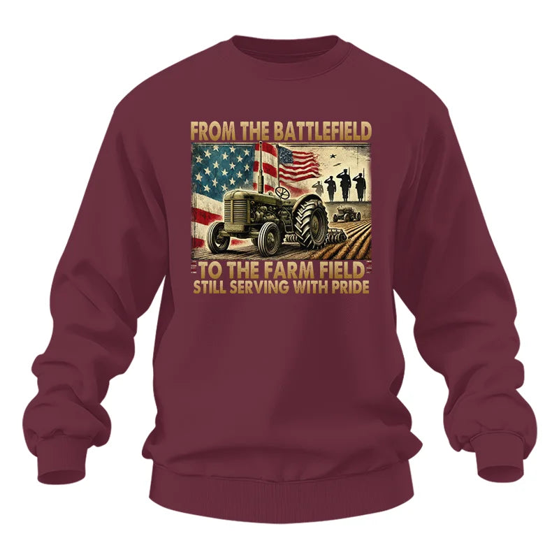 Image of Veteran Farmer From The Battlefield To The Farm Field 1 - Unisex Heavy Blend™ Crewneck Sweatshirt