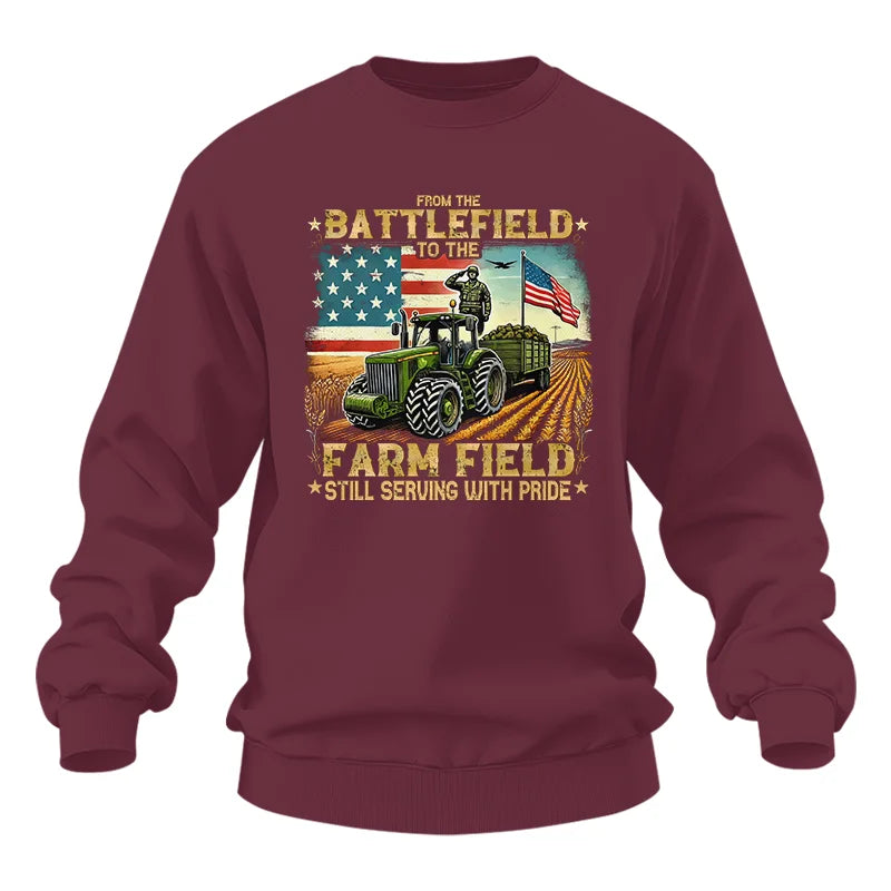 Veteran Farmer From The Battlefield To The Farm Field 2 - Unisex Heavy Blend™ Crewneck Sweatshirt