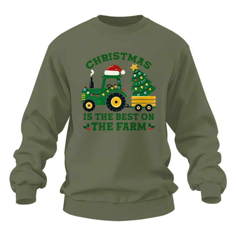 Christmas Is The Best On The Farm - Unisex Heavy Blend™ Crewneck Sweatshirt