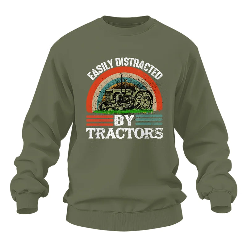 Easily Distracted By Tractors - Unisex Heavy Blend™ Crewneck Sweatshirt