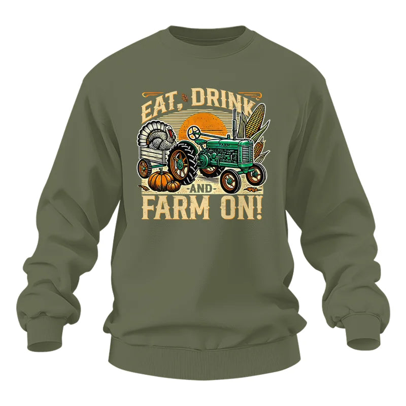 Eat Drink and Farm On - Unisex Heavy Blend™ Crewneck Sweatshirt