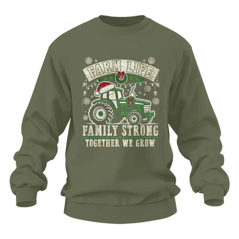 Farm Life Family Strong Together We Grow - Unisex Heavy Blend™ Crewneck Sweatshirt