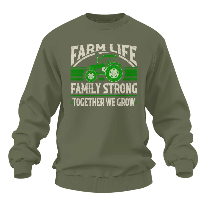 Farm life Family Strong_Together We grow - Unisex Heavy Blend™ Crewneck Sweatshirt