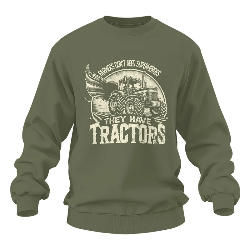 Image of Farmers Don’t Need Superheroes They Have Tractors - Unisex Heavy Blend™ Crewneck Sweatshirt