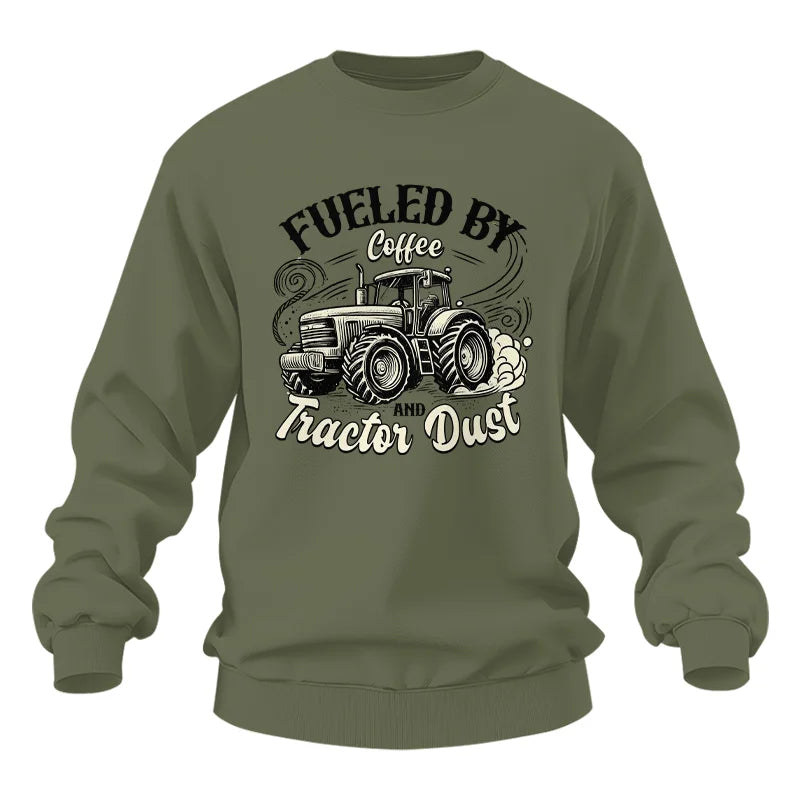 Image of Fueled By Coffee And Tractor Dust 2 - Unisex Heavy Blend™ Crewneck Sweatshirt