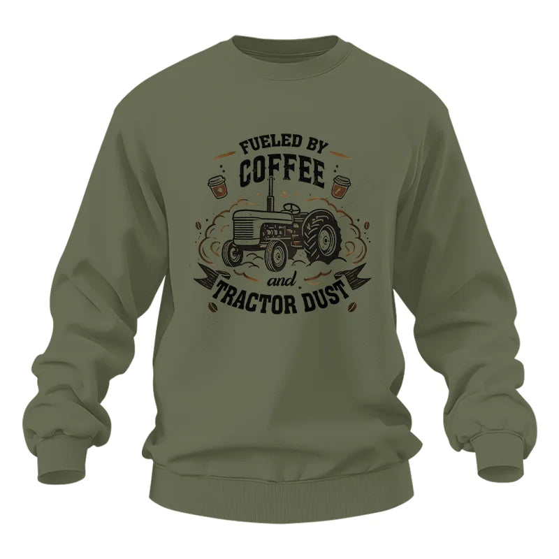 Fueled By Coffee And Tractor Dust - Unisex Heavy Blend™ Crewneck Sweatshirt