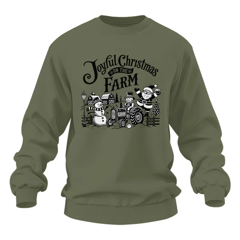 Joyful Christmas On The Farm 1 - Unisex Heavy Blend™ Crewneck Sweatshirt