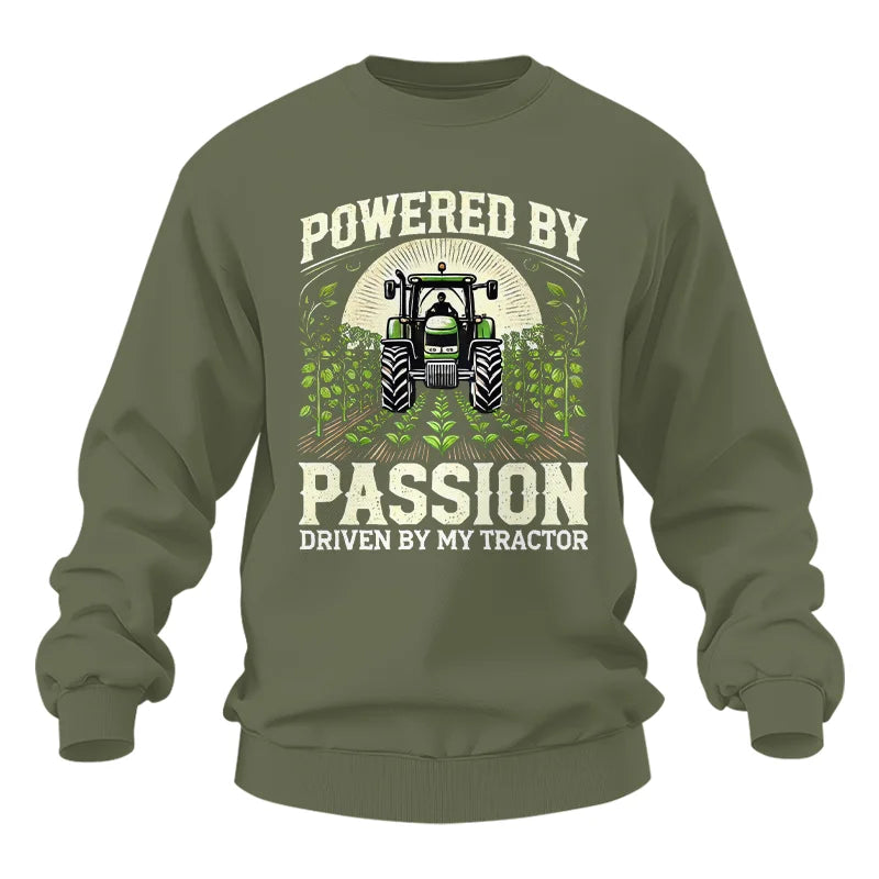 Powered By Passion Driven By My Tractor 3 - Unisex Heavy Blend™ Crewneck Sweatshirt