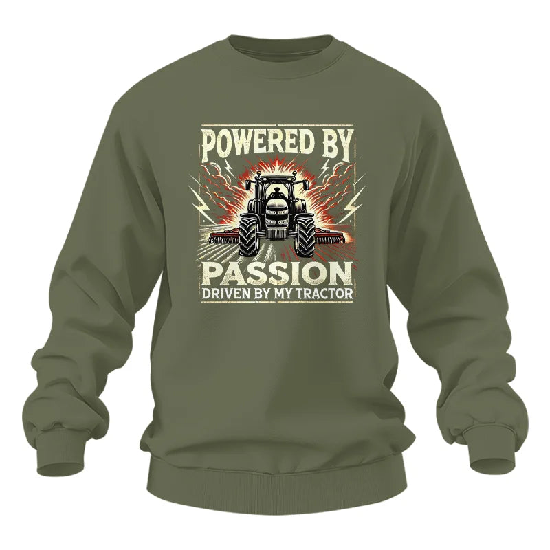 Image of Powered By Passion Driven By My Tractor 4 - Unisex Heavy Blend™ Crewneck Sweatshirt