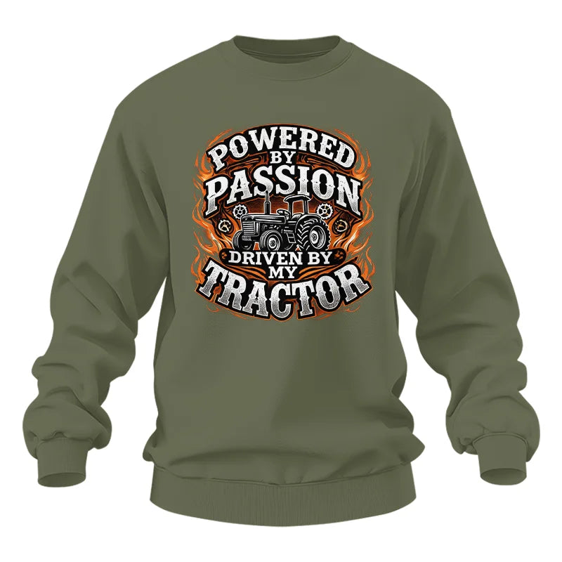 Image of Powered By Passion Driven By My Tractor 5 - Unisex Heavy Blend™ Crewneck Sweatshirt