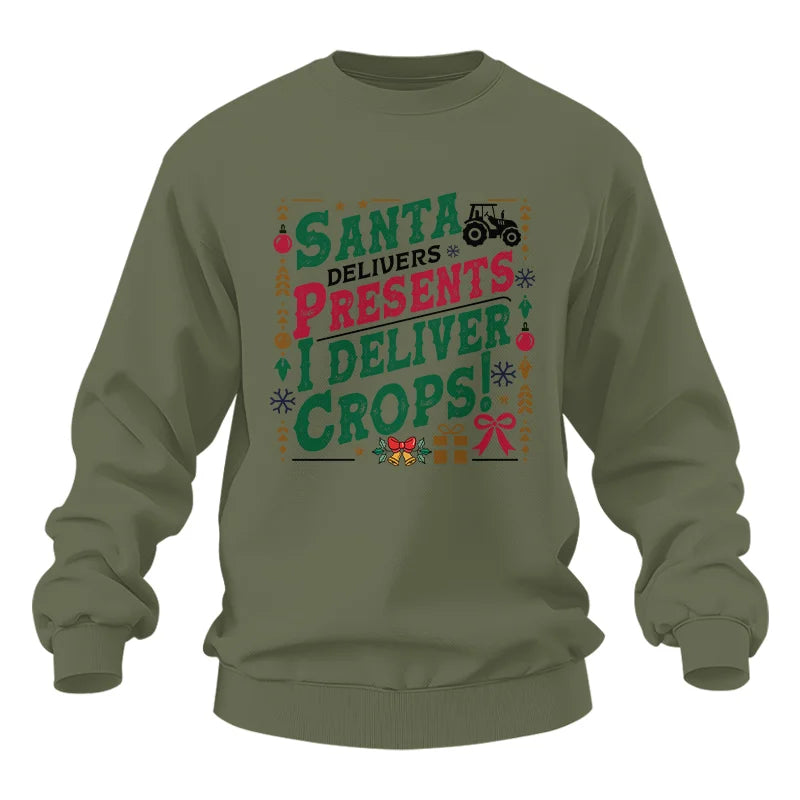 Santa Deliver Present I Deliver Crops! - Unisex Heavy Blend™ Crewneck Sweatshirt