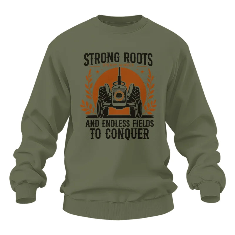 Image of Thanksgiving Farmer Endless Fields To Conquer 4 - Unisex Heavy Blend™ Crewneck Sweatshirt