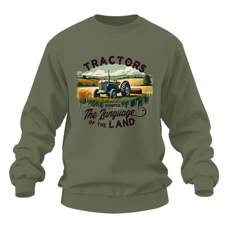 Tractors Whisper The Language Of The Land 2 - Unisex Heavy Blend™ Crewneck Sweatshirt