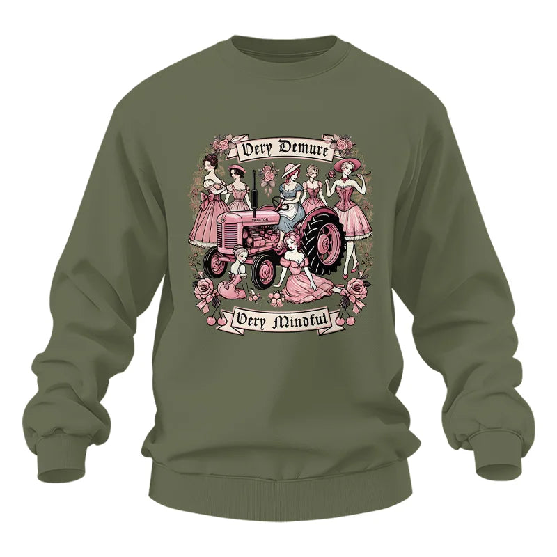 Very Demure Very Mindful Tractor - Unisex Heavy Blend™ Crewneck Sweatshirt