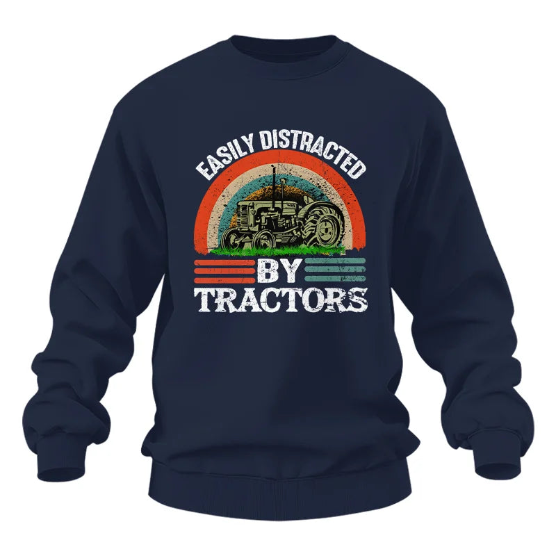 Easily Distracted By Tractors - Unisex Heavy Blend™ Crewneck Sweatshirt