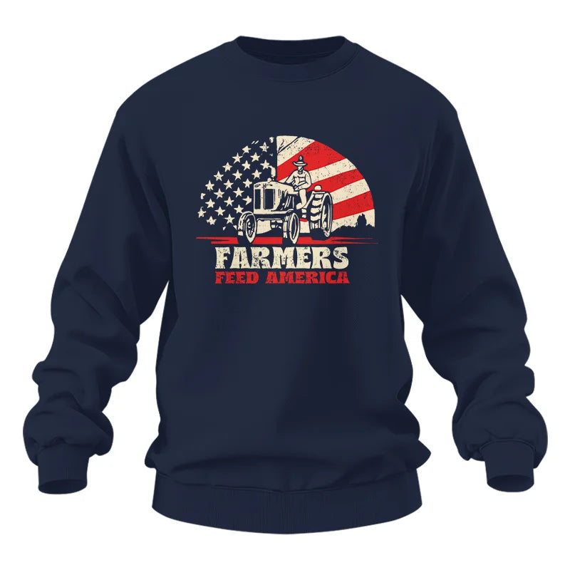 Image of Farmers Feed America Support Farmers - Unisex Heavy Blend™ Crewneck Sweatshirt