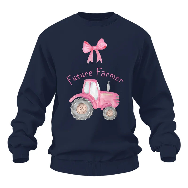 Pink Tractor For Future Farmer - Unisex Heavy Blend™ Crewneck Sweatshirt