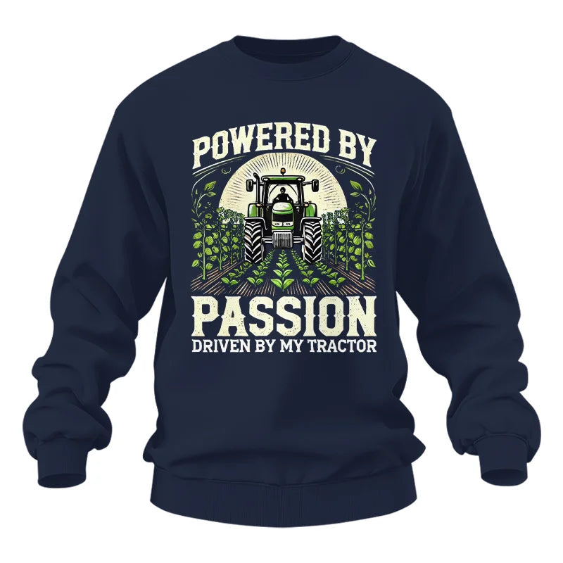 Powered By Passion Driven By My Tractor 3 - Unisex Heavy Blend™ Crewneck Sweatshirt