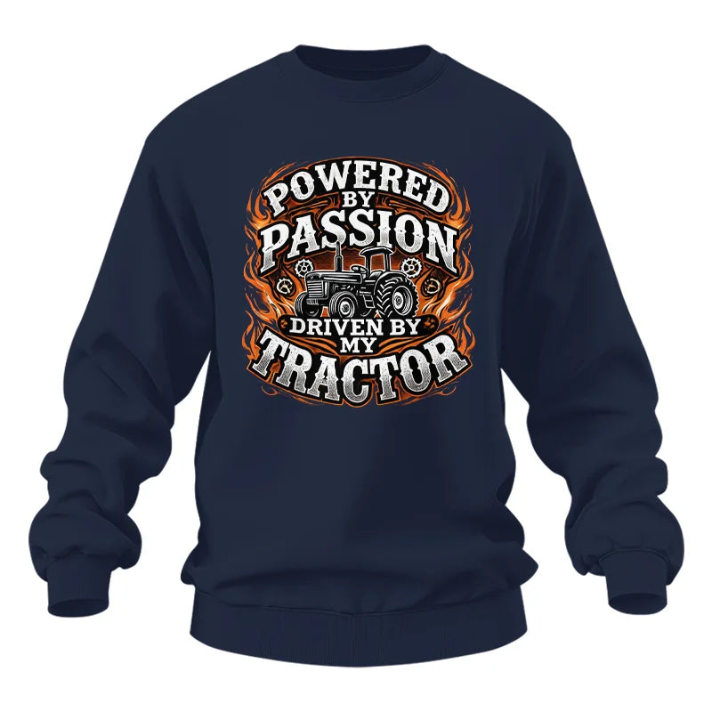 Powered By Passion Driven By My Tractor 5 - Unisex Heavy Blend™ Crewneck Sweatshirt