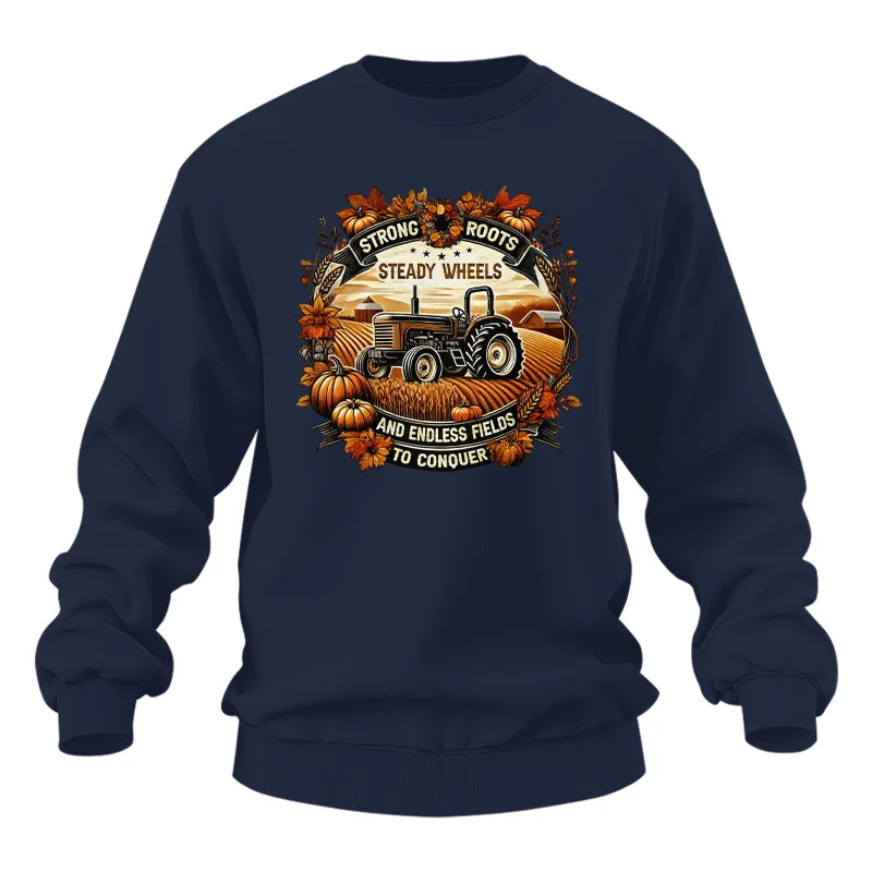 Image of Thanksgiving Farmer Endless Fields To Conquer 1 - Unisex Heavy Blend™ Crewneck Sweatshirt