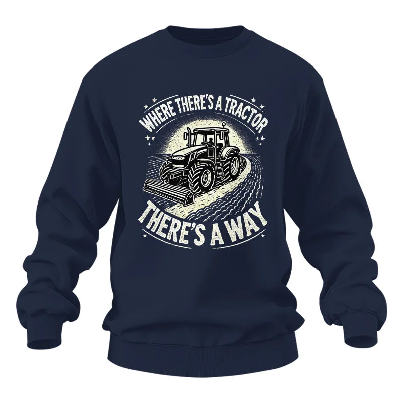 Image of Where There's A Tractor There's A Way 1 - Unisex Heavy Blend™ Crewneck Sweatshirt