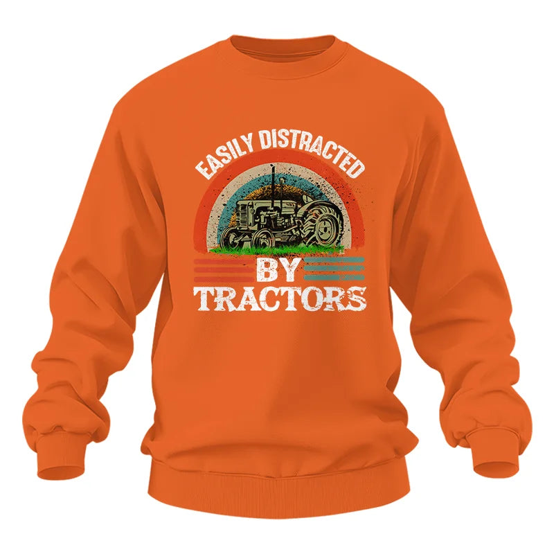 Image of Easily Distracted By Tractors - Unisex Heavy Blend™ Crewneck Sweatshirt