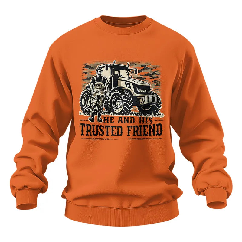 He and His Trusted Friend - Unisex Heavy Blend™ Crewneck Sweatshirt