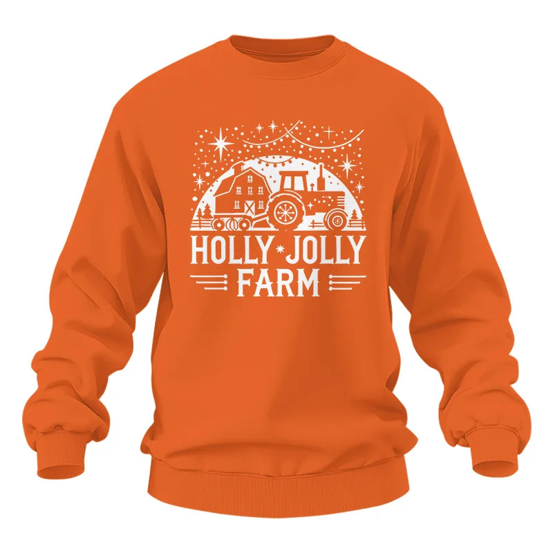 Holly Jolly Farm 2 - Unisex Heavy Blend™ Crewneck Sweatshirt