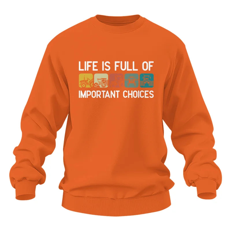 Image of Life Is Full Of Important Choices 40 - Unisex Heavy Blend™ Crewneck Sweatshirt