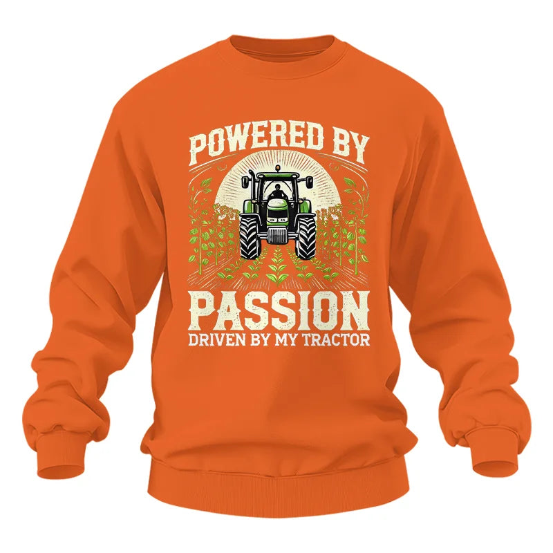 Powered By Passion Driven By My Tractor 3 - Unisex Heavy Blend™ Crewneck Sweatshirt