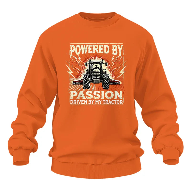 Powered By Passion Driven By My Tractor 4 - Unisex Heavy Blend™ Crewneck Sweatshirt