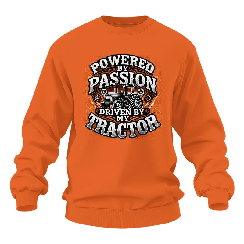 Powered By Passion Driven By My Tractor 5 - Unisex Heavy Blend™ Crewneck Sweatshirt