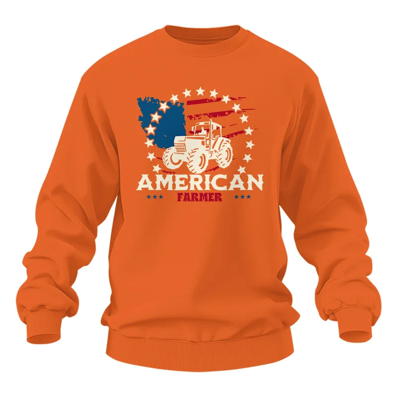 Proud To Be An American Farmer Citizen Veteran - Unisex Heavy Blend™ Crewneck Sweatshirt