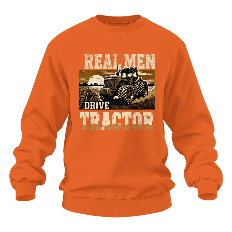 Image of Real Men Drive Tractor - Unisex Heavy Blend™ Crewneck Sweatshirt