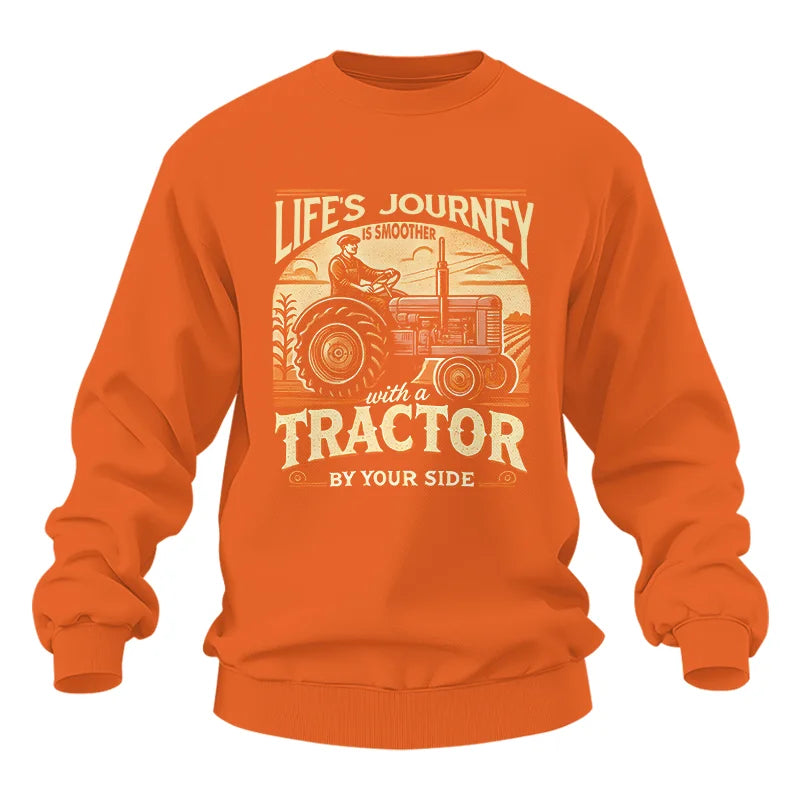 Smoother With A Tractor By Your Side - Unisex Heavy Blend™ Crewneck Sweatshirt