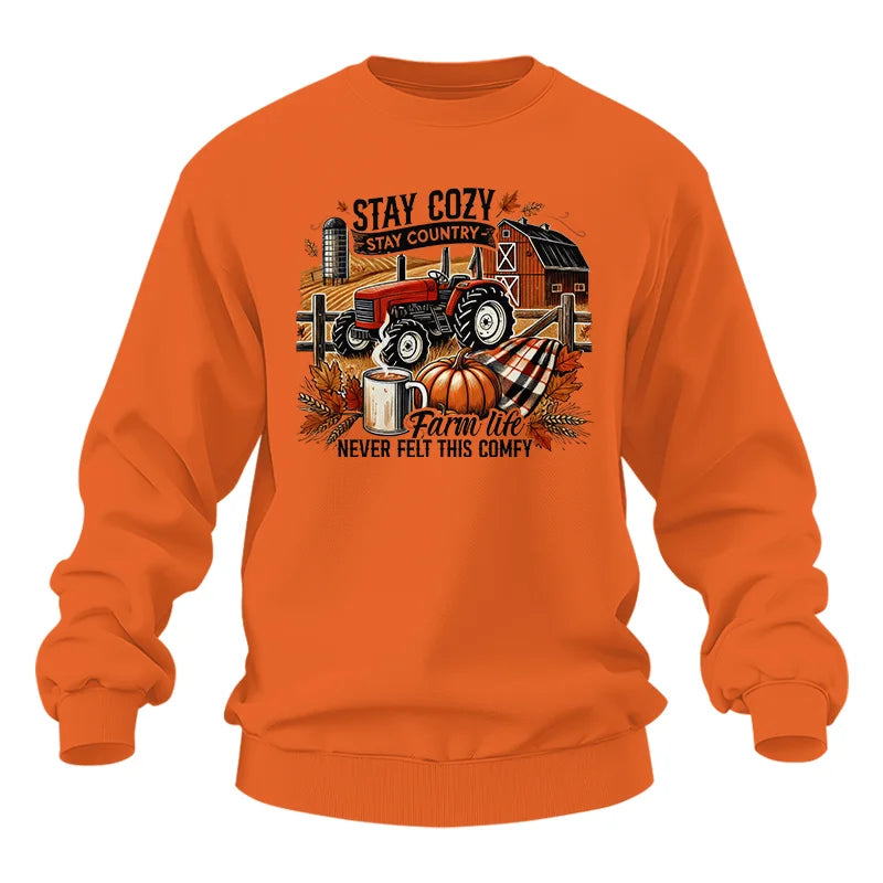 Image of Stay Cozy_Stay Country_Farm Life Never Felt This Comfy - Unisex Heavy Blend™ Crewneck Sweatshirt