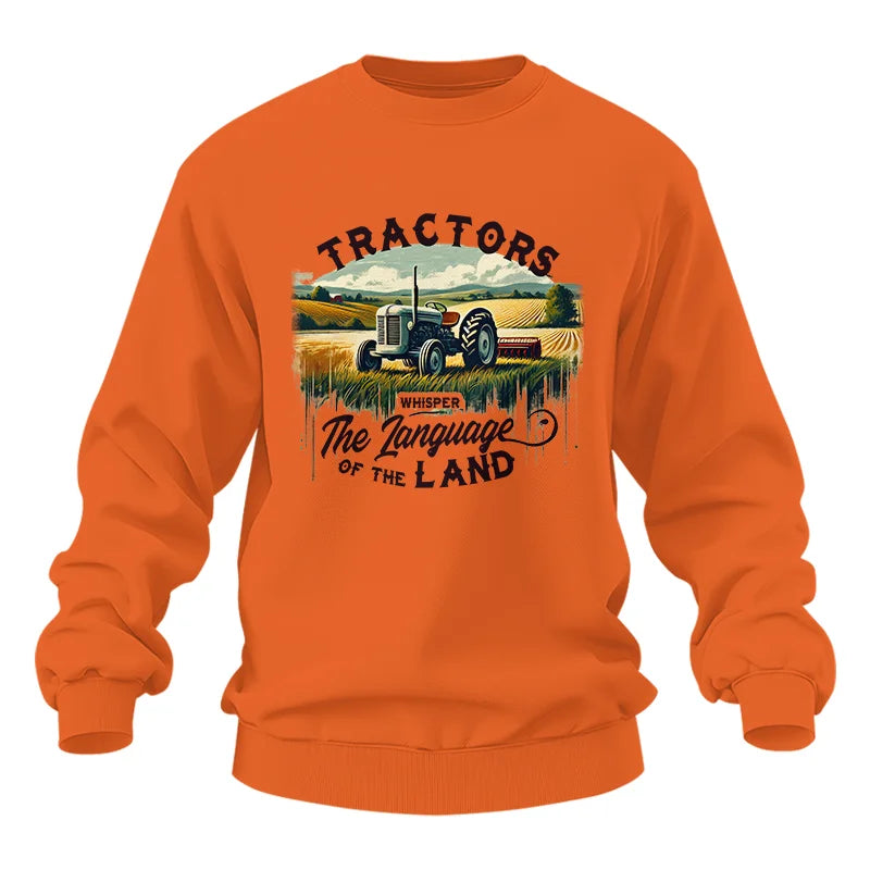 Tractors Whisper The Language Of The Land 2 - Unisex Heavy Blend™ Crewneck Sweatshirt