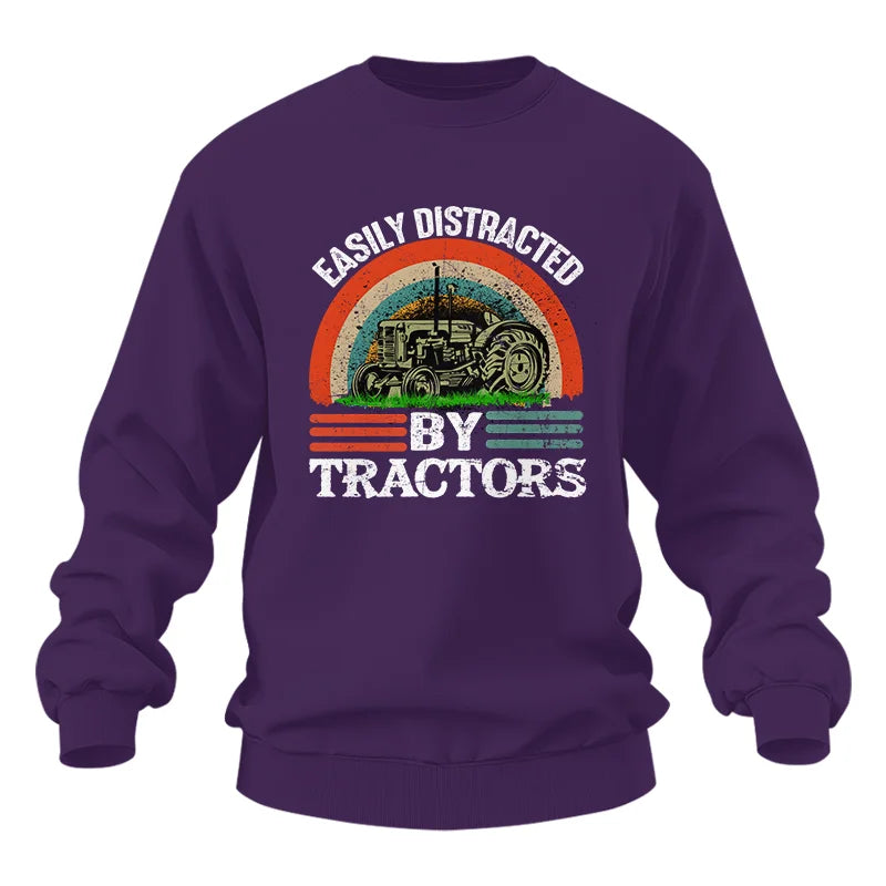 Image of Easily Distracted By Tractors - Unisex Heavy Blend™ Crewneck Sweatshirt