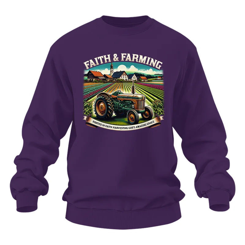 Image of Faith And Farming 4 - Unisex Heavy Blend™ Crewneck Sweatshirt