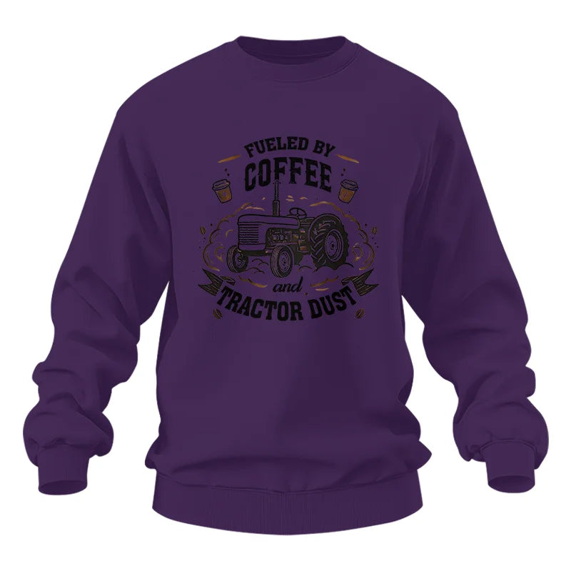 Fueled By Coffee And Tractor Dust - Unisex Heavy Blend™ Crewneck Sweatshirt