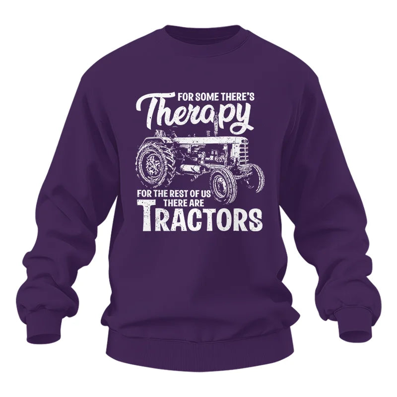 Funny Farmer Therapy Vintage Tractor Lover - Unisex Heavy Blend™ Crewneck Sweatshirt