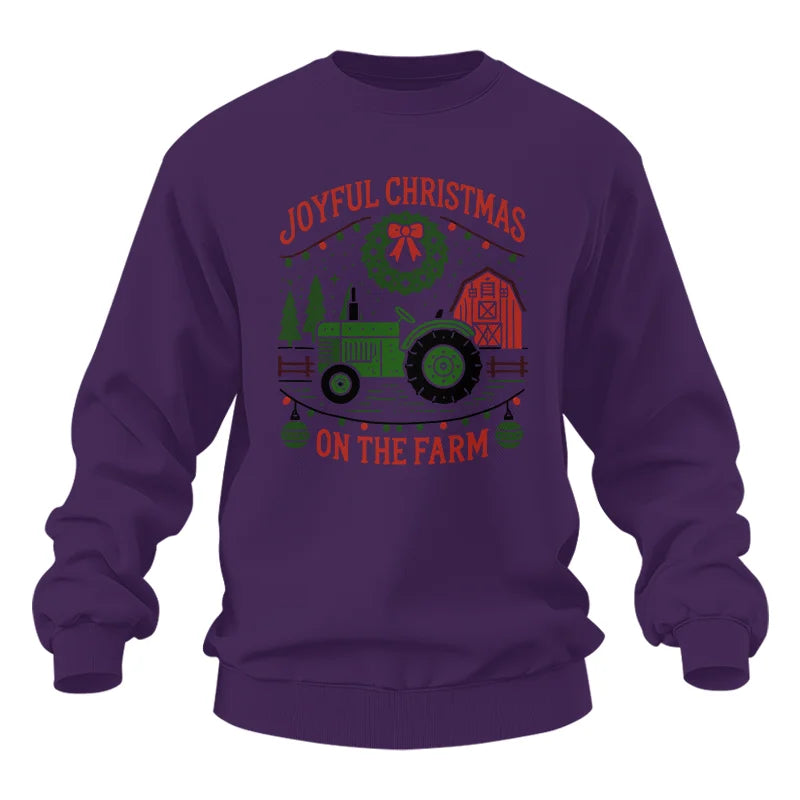 Joyful Christmas On The Farm 3 - Unisex Heavy Blend™ Crewneck Sweatshirt