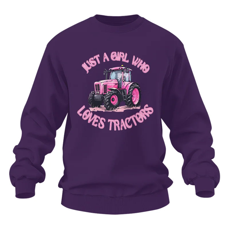 Just A Girl Who Loves Tractors 1 - Unisex Heavy Blend™ Crewneck Sweatshirt