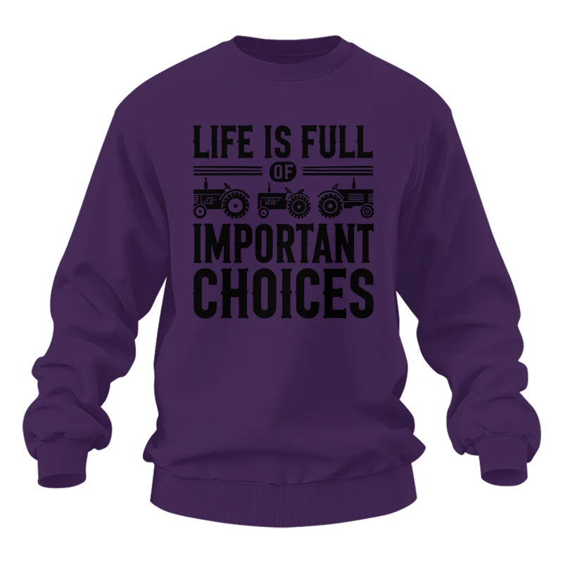 Life Is Full Of Important Choices 26 - Unisex Heavy Blend™ Crewneck Sweatshirt