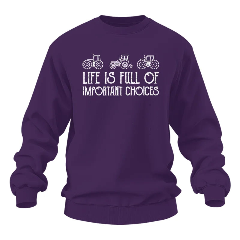 Life Is Full Of Important Choices 7 - Unisex Heavy Blend™ Crewneck Sweatshirt