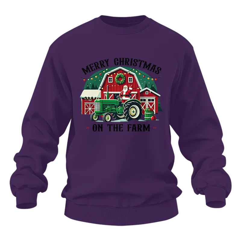 Merry Christmas On The Farm 1 - Unisex Heavy Blend™ Crewneck Sweatshirt